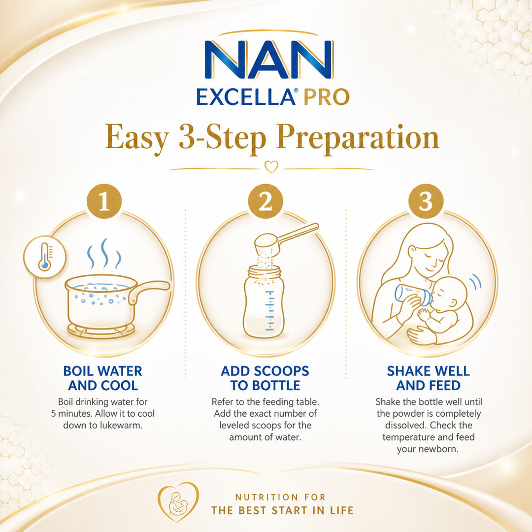 NAN Excella Pro 1 Powder 400 GM 7HMO thumbnail 6
